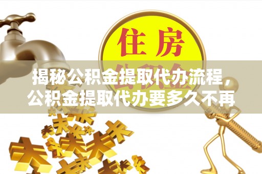 田中揭秘公积金提取代办流程，公积金提取代办要多久不再是谜题