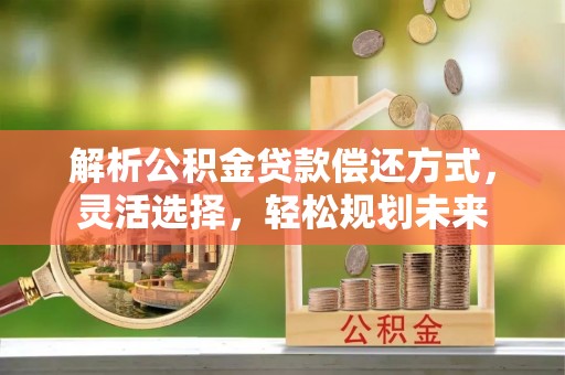 田中解析公积金贷款偿还方式，灵活选择，轻松规划未来