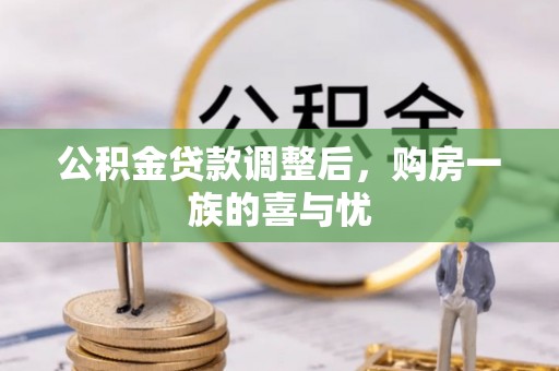 田中公积金贷款调整后，购房一族的喜与忧