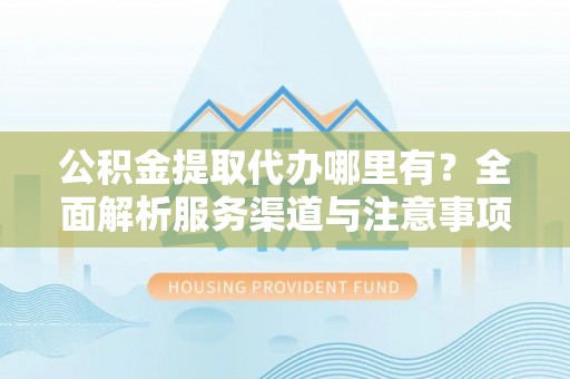 田中公积金提取代办哪里有？全面解析服务渠道与注意事项