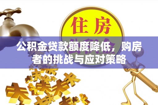 田中公积金贷款额度降低，购房者的挑战与应对策略