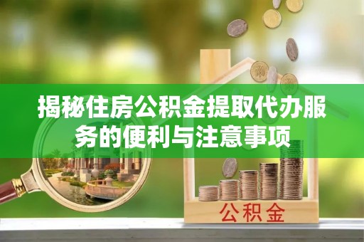 田中揭秘住房公积金提取代办服务的便利与注意事项