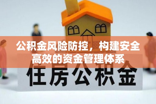 田中公积金风险防控，构建安全高效的资金管理体系