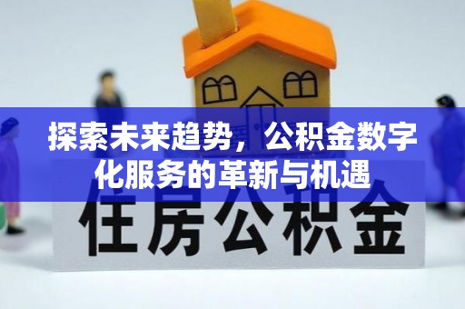 田中探索未来趋势，公积金数字化服务的革新与机遇